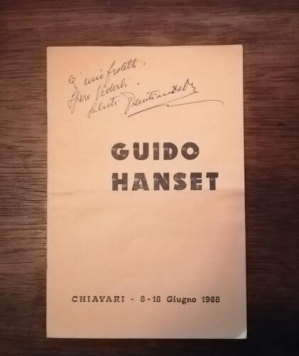 Catalogo della mostra dei quadri di Guido Hanset della città di Chiavari del 1968.